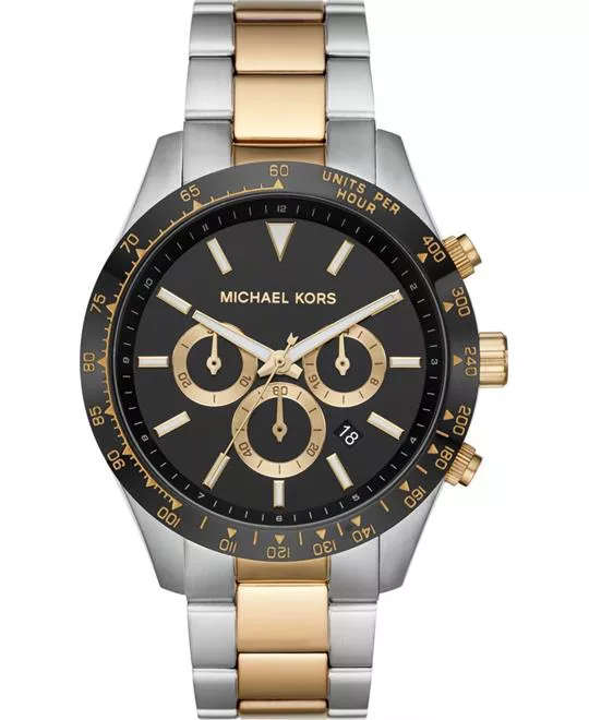 Michael Kors Layton Two Tone Watch 45mm