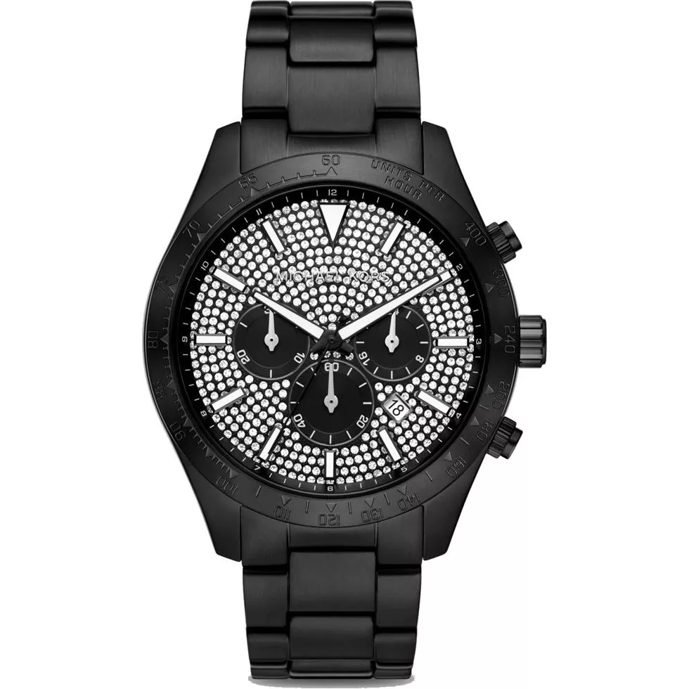 Michael Kors Layton Black Tone Watch 45mm