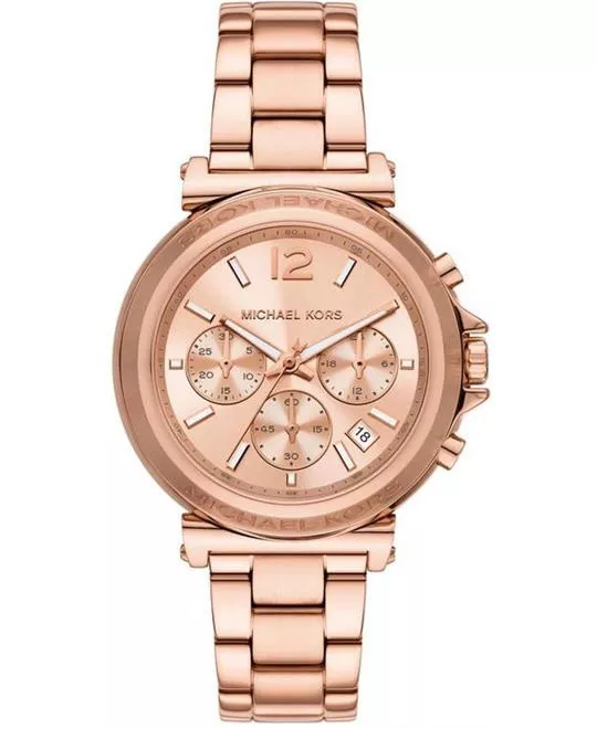 Michael Kors Oversized Maren Rose Gold-Tone Watch 40mm