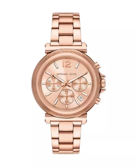 Michael Kors Oversized Maren Rose Gold-Tone Watch 40mm