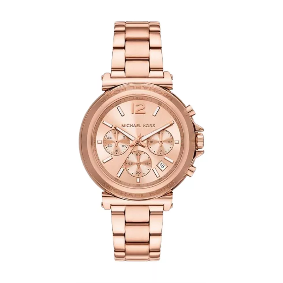 Michael Kors Oversized Maren Rose Gold-Tone Watch 40mm