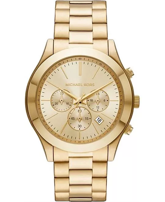 Michael Kors Runway Gold Tone Watch 44mm