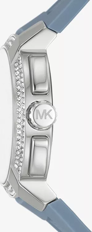 Michael Kors Oversized Sydney Pavé Silicone Watch 42MM