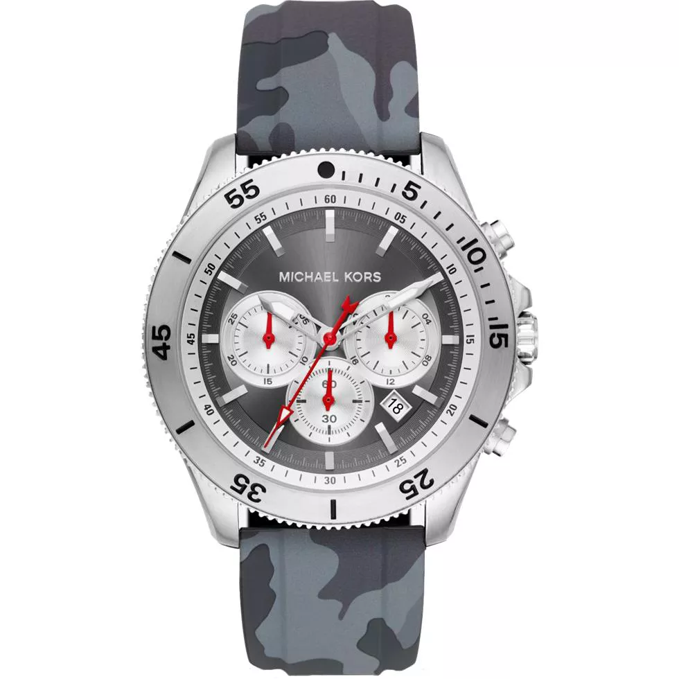 Michael Kors Oversized Theroux Camo Silicone Watch 45mm
