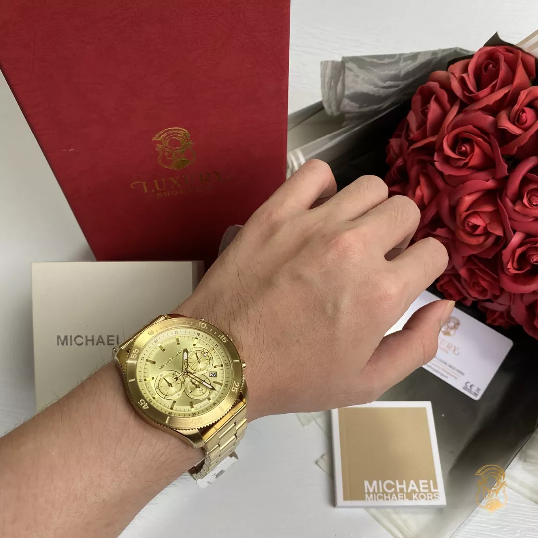 Michael Kors Oversized Theroux Yellow Watch 44.5mm  