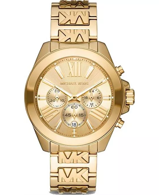Michael Kors Wren Gold Tone Watch 42mm