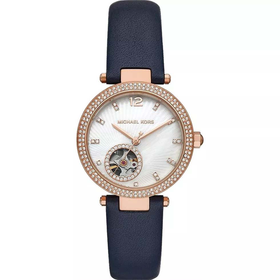 Michael Kors Parker Automatic Navy Watch 33mm