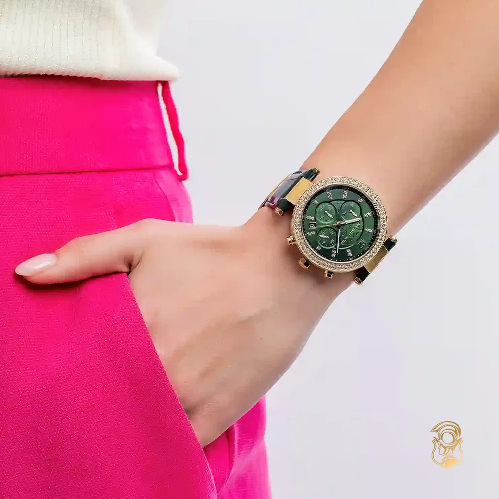 Michael Kors Parker Green Tone Watch 39mm