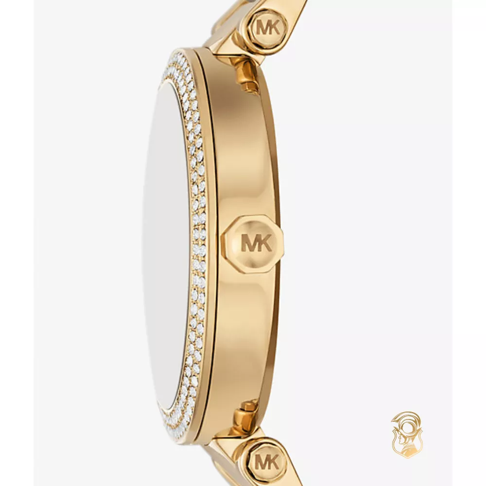 Michael Kors Parker Pavé Gold-Tone Watch 39mm
