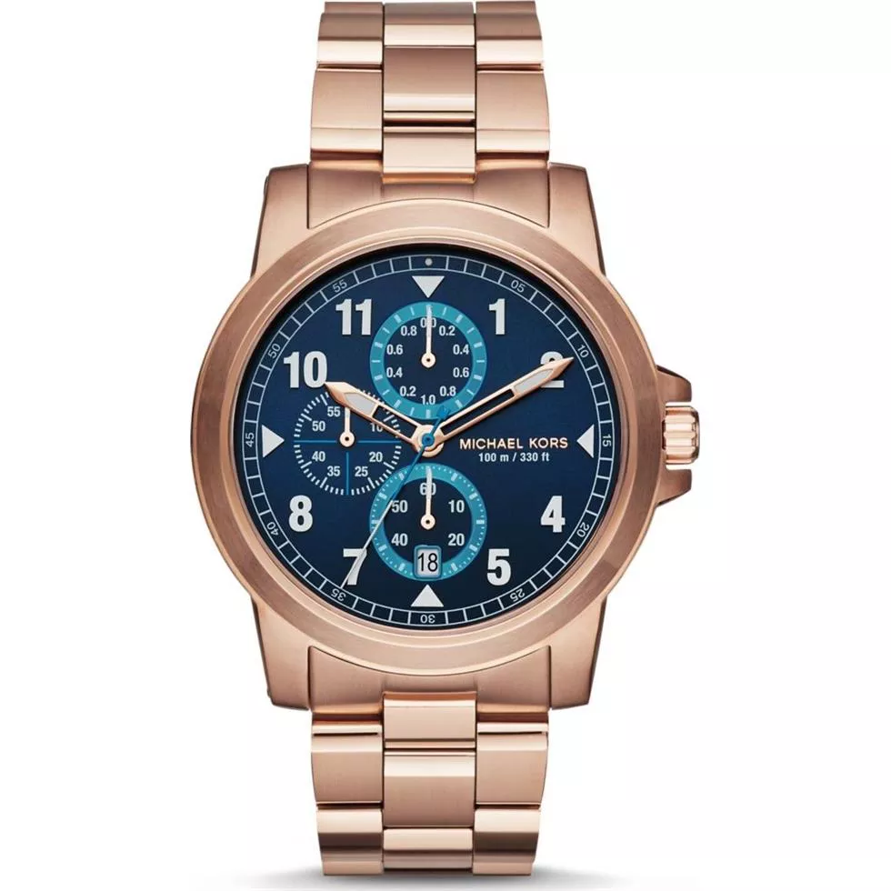 Michael Kors Paxton Blue Watch 44mm