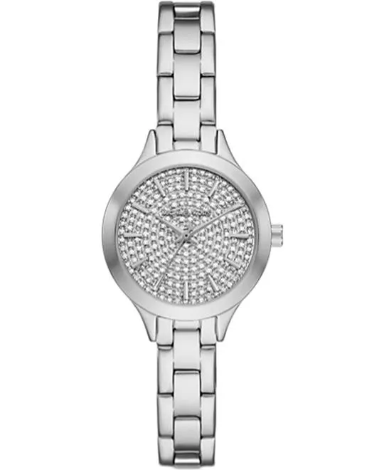 Michael Kors Petite Aspyn Pavé Silver Watch 28mm