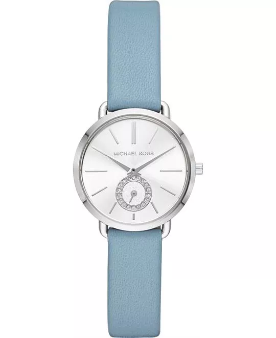 Michael Kors Petite Portia Silver-Tone Watch 28mm