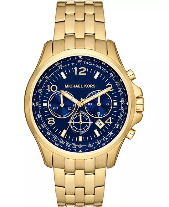 Michael Kors Pilot Gold-Tone Watch 44mm
