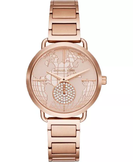 Michael Kors Portia Rose Gold-Tone Watch 37mm