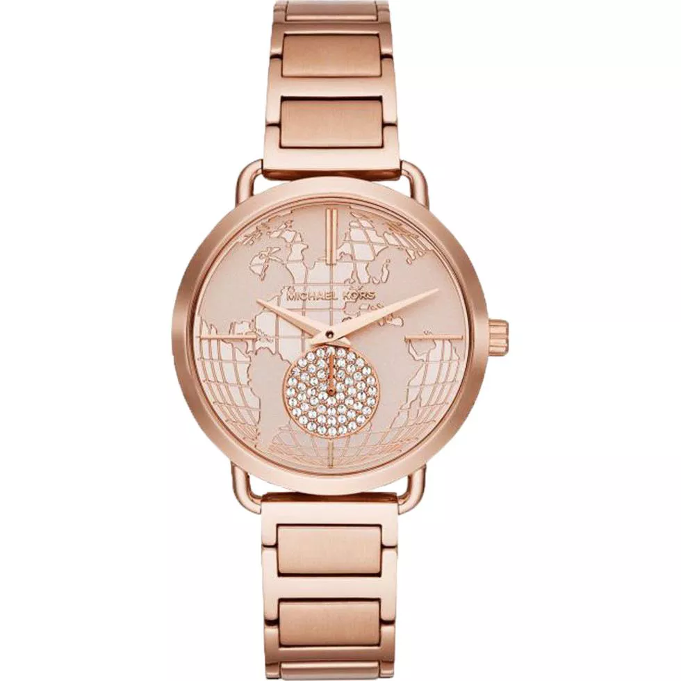 Michael Kors Portia Rose Gold-Tone Watch 37mm