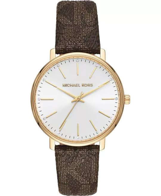 Michael Kors Pyper Brown PVC Watch 38mm