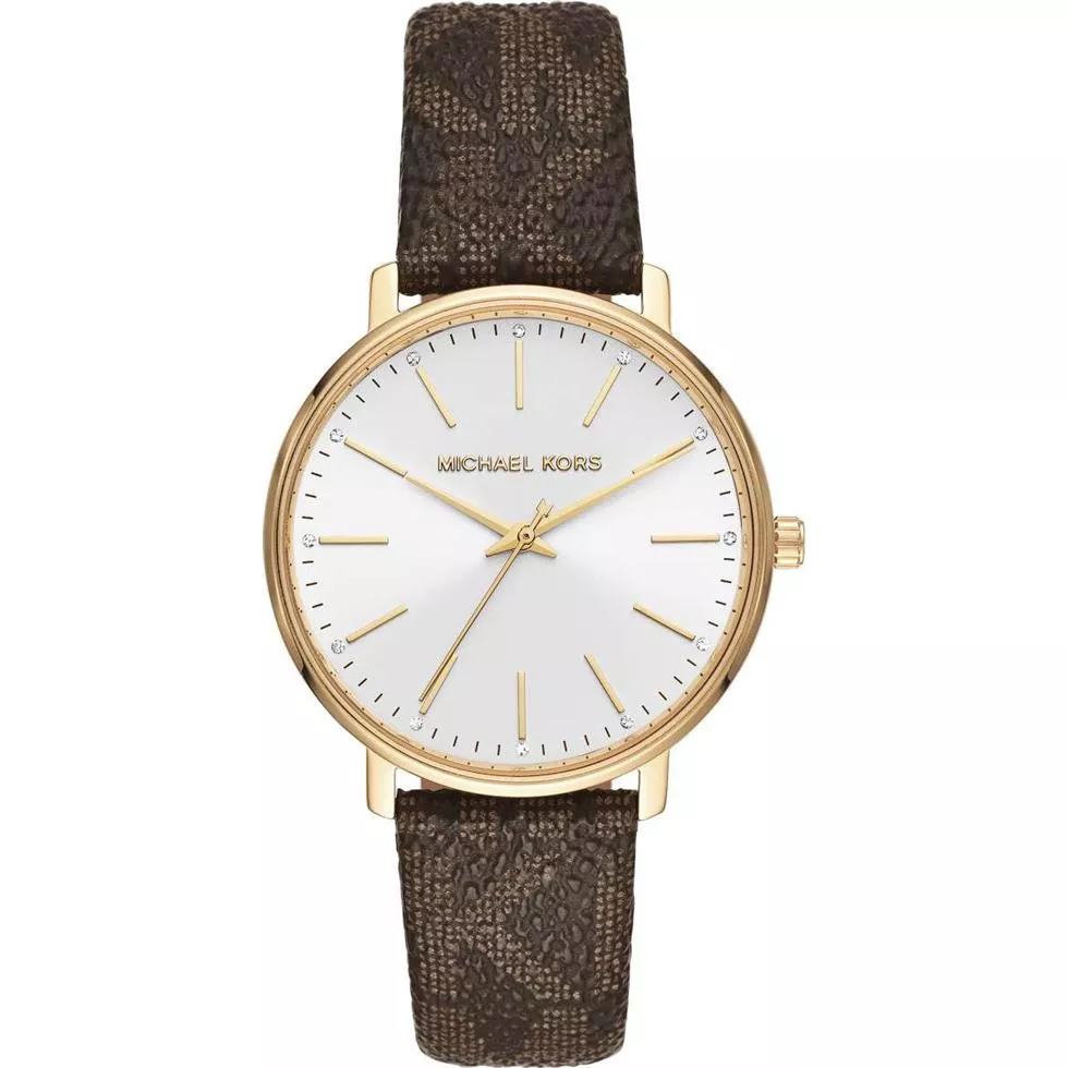 Michael Kors Pyper Brown PVC Watch 38mm