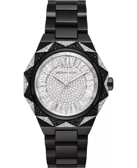 Michael Kors Raquel Pavé Black-Tone Watch 41mm