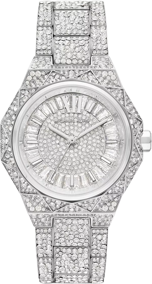 MSP: 102125 Michael Kors Raquel Pavé Silver-Tone Watch 41mm 15,015,000