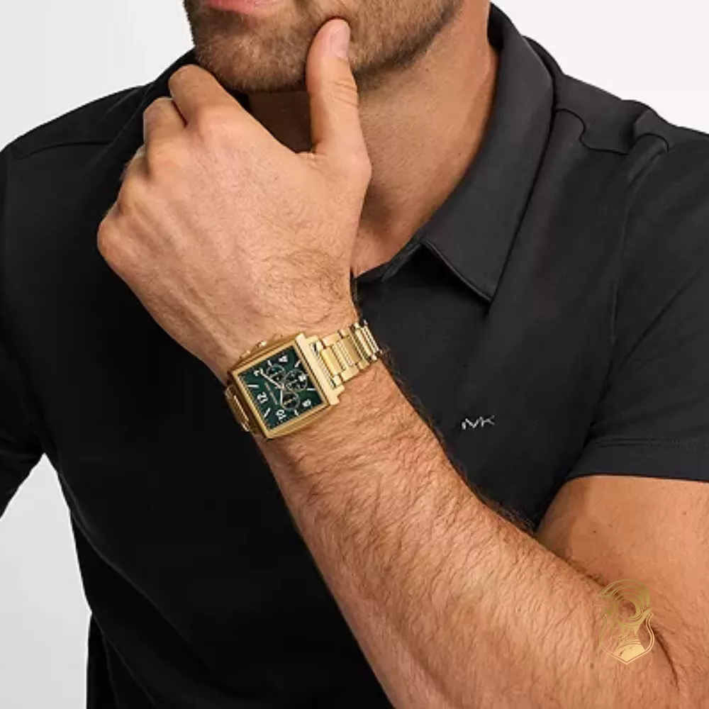 Michael Kors Rhys Chronograph Gold-Tone Stainless Steel Watch 41mm
