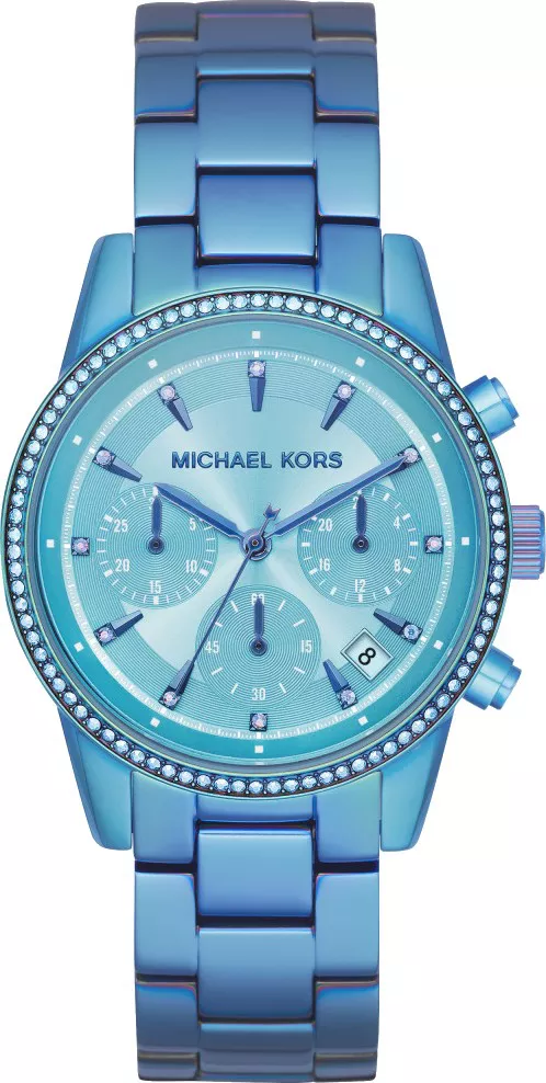 MSP: 86759 Michael Kors Ritz Iridescent Blue Watch 37mm 7,508,000