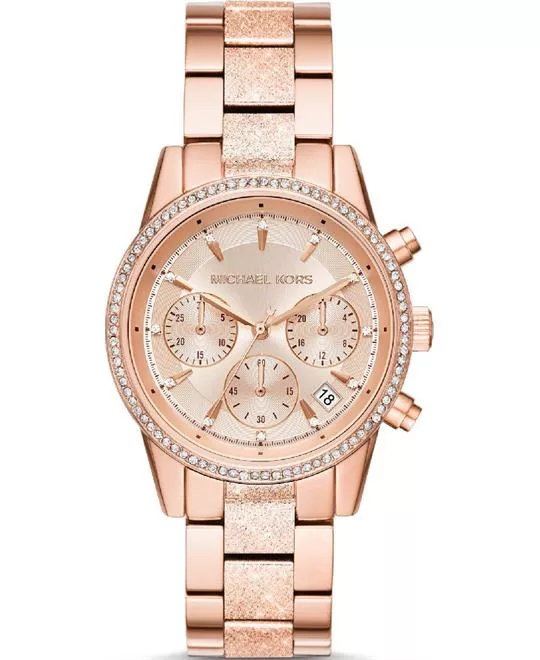 Michael Kors Ritz Rose Gold Watch 37mm