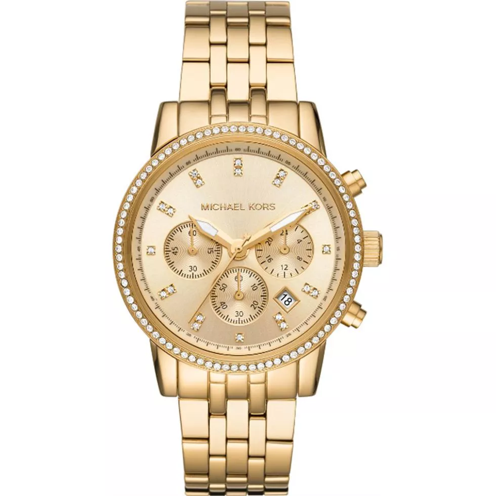 Michael Kors Ritz Gold-Tone Watch 41mm