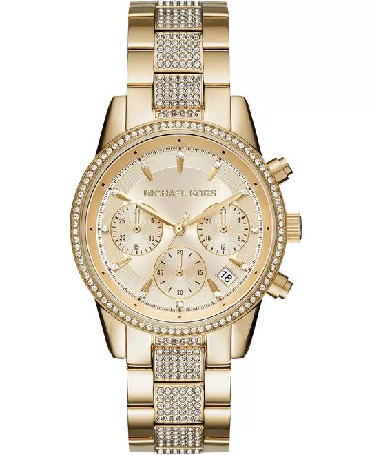 Michael Kors Ritz Gold Watch 37mm