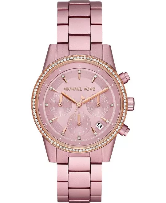 Michael Kors Ritz Pink Aluminum Watch 37mm