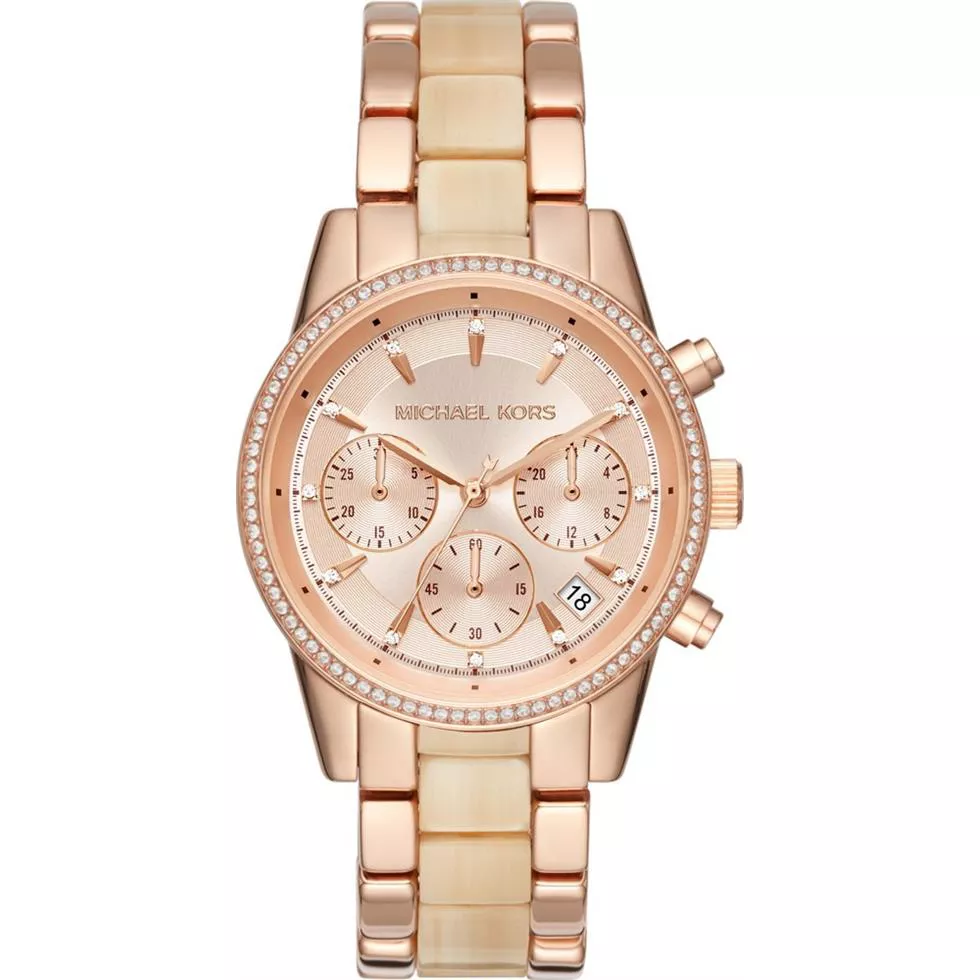 Michael Kors Ritz Rose Gold Watch 37mm