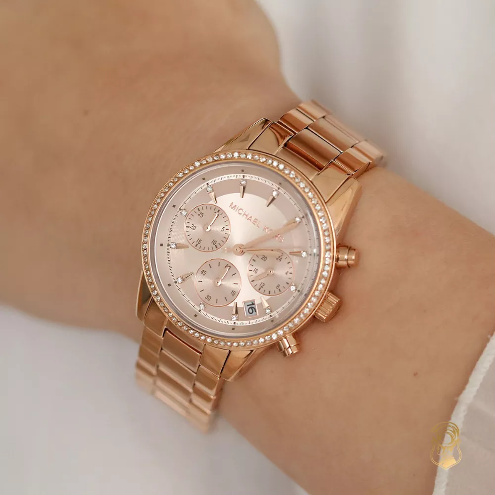 Michael Kors Ritz Rose Gold Watch 37mm