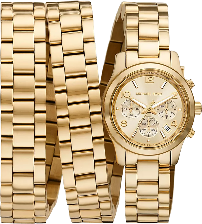 MSP: 102644 Michael Kors Runway 18K Gold-Plated Limited Watch 33mm 34,130,000