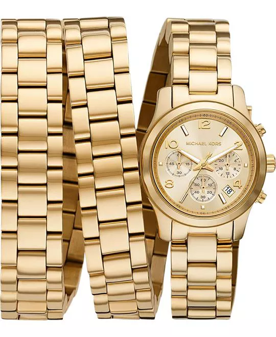 Michael Kors Runway 18K Gold-Plated Limited Watch 33mm