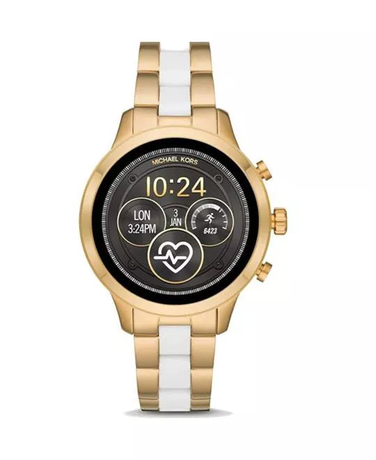 Michael Kors Runway Access Heart White Yellow Smartwatch 41mm