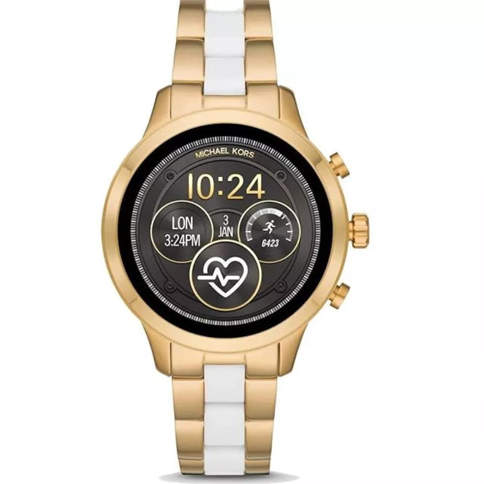 Michael Kors Runway Access Heart White Yellow Smartwatch 41mm