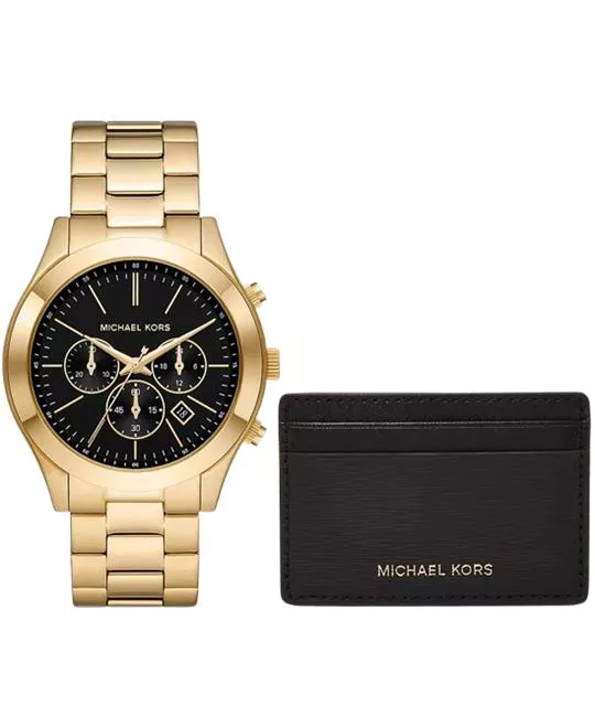 Michael Kors Runway and Slim Card Case Set Watch 44mm