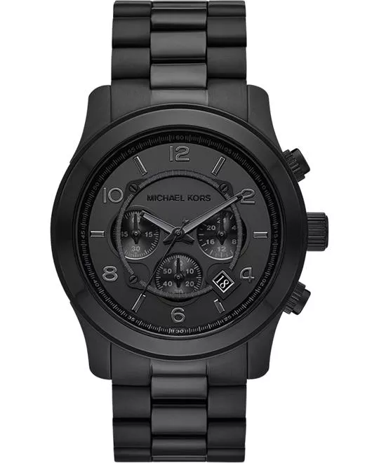 Michael Kors Runway Black-Tone Watch 45mm