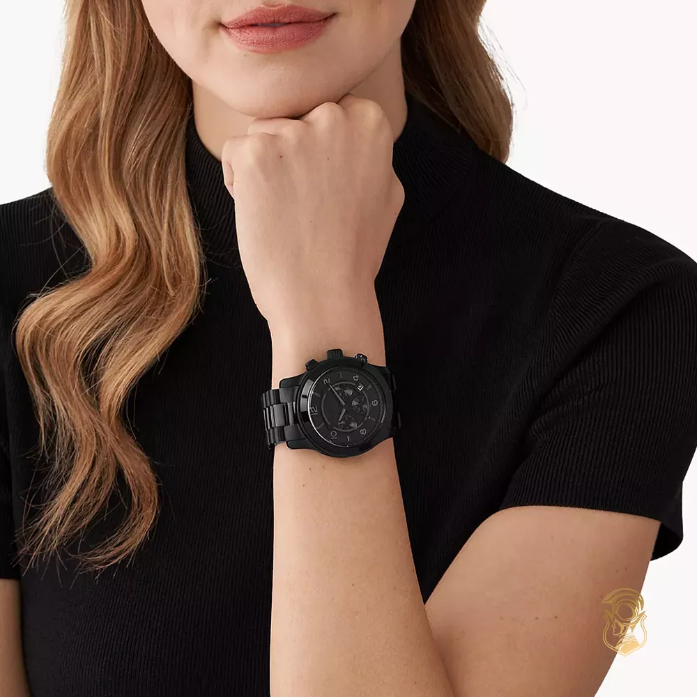 Michael Kors Runway Black-Tone Watch 45mm