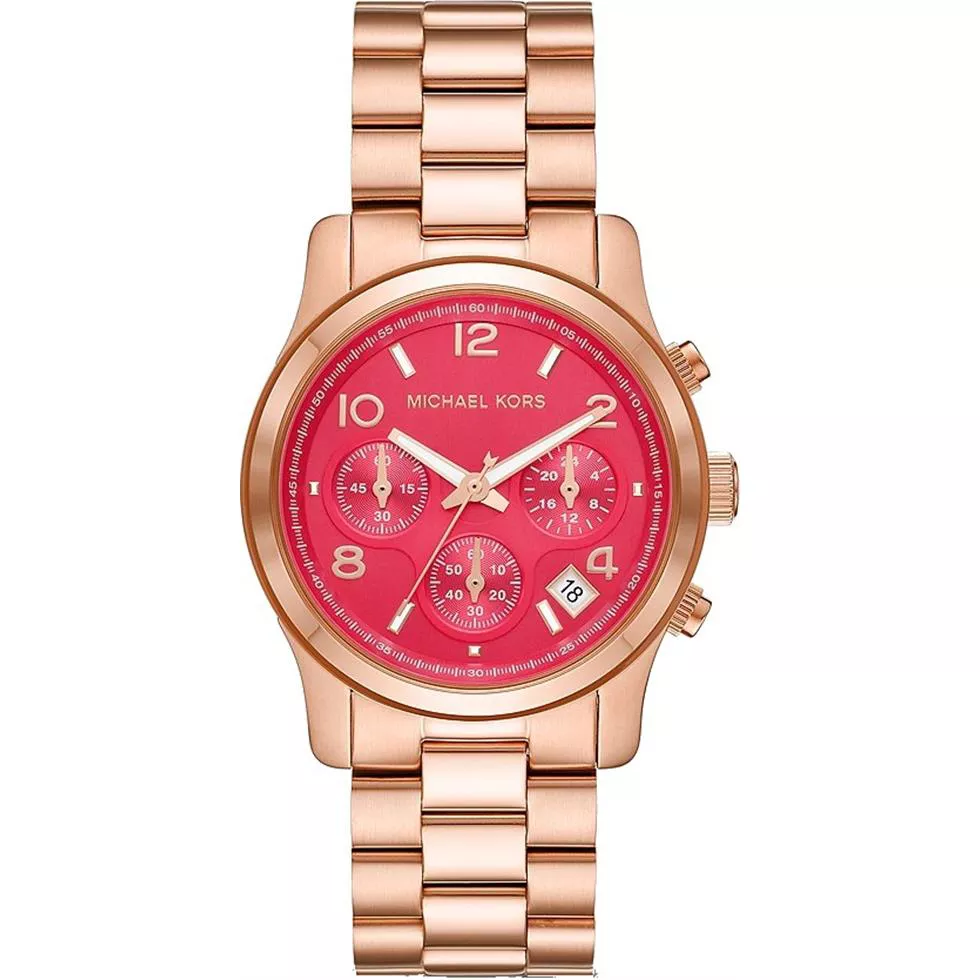 Michael Kors Runway Pink Tone Watch 38mm