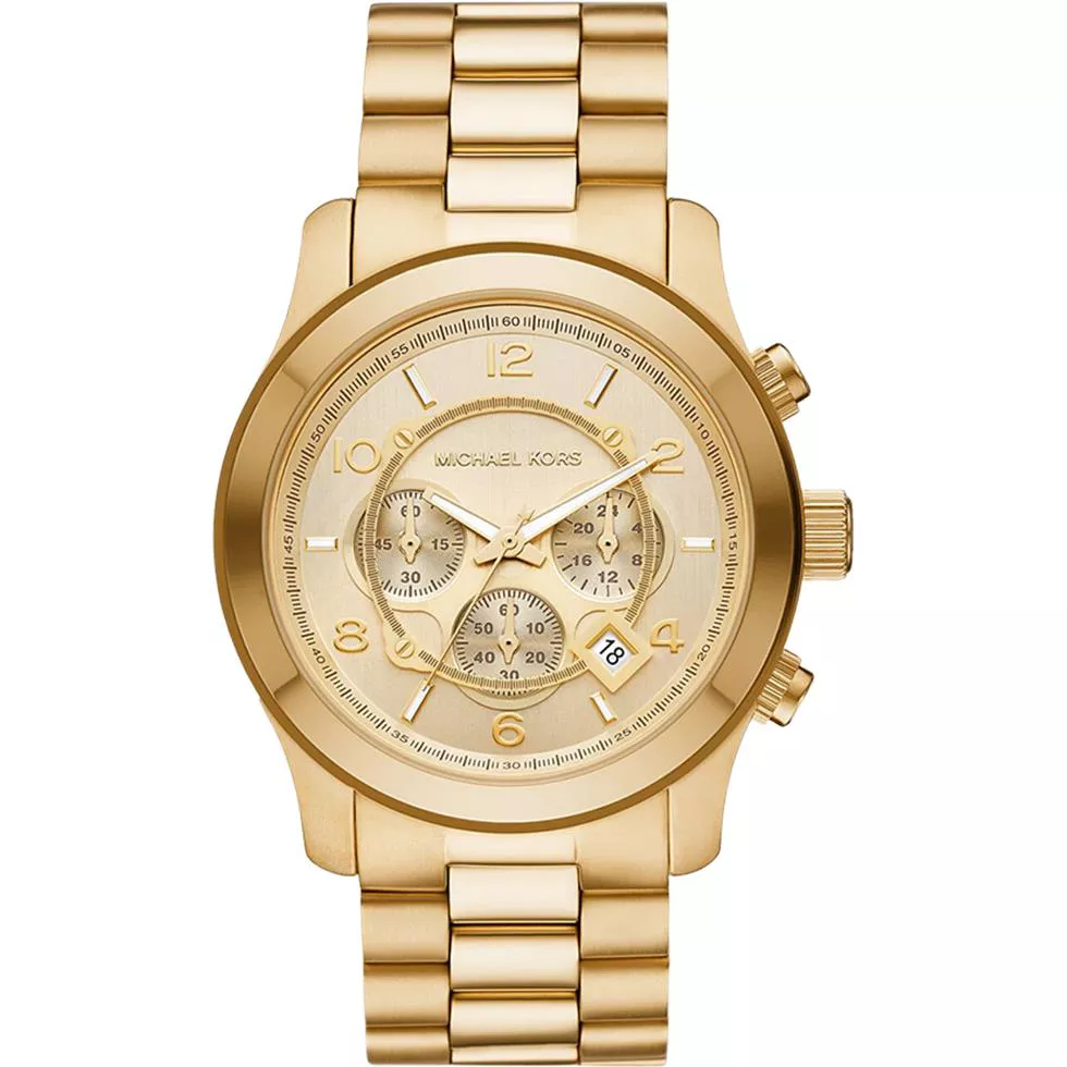 Michael Kors Runway Gold-Tone Watch 45mm