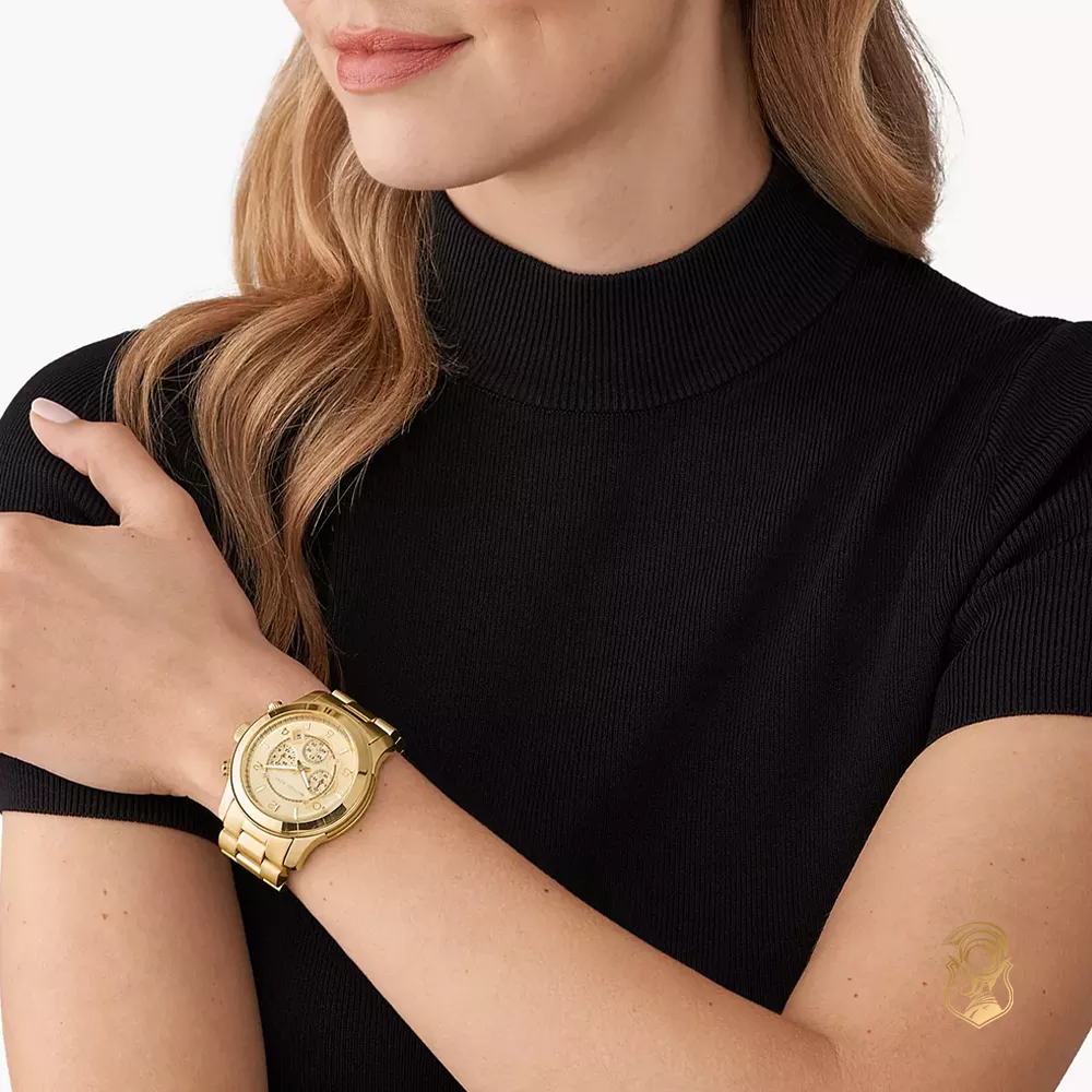 Michael Kors Runway Gold-Tone Watch 45mm