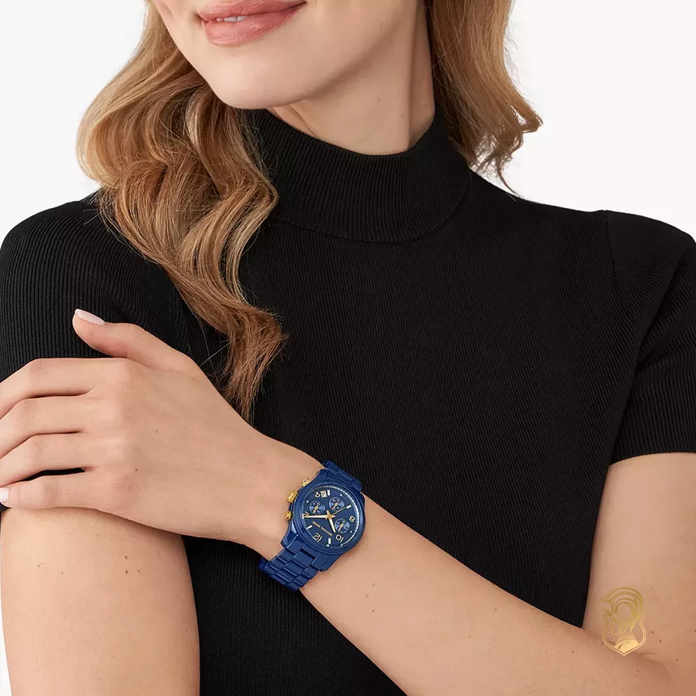 Michael Kors Runway Navy-Tone Watch 38mm