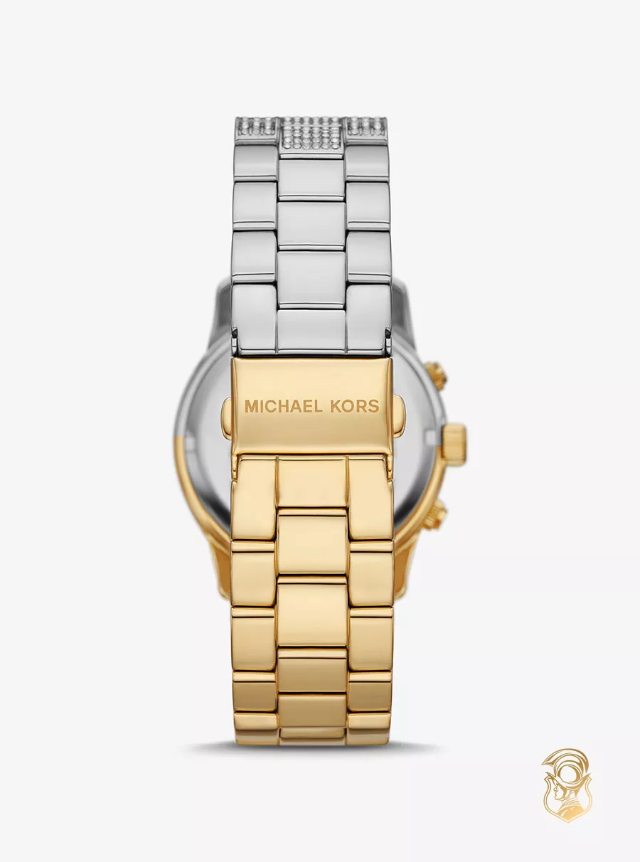 Michael Kors Runway Pavé Two-Tone Watch 38mm