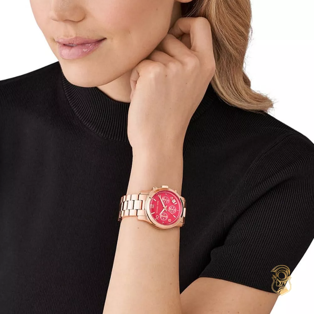 Michael Kors Runway Pink Tone Watch 38mm