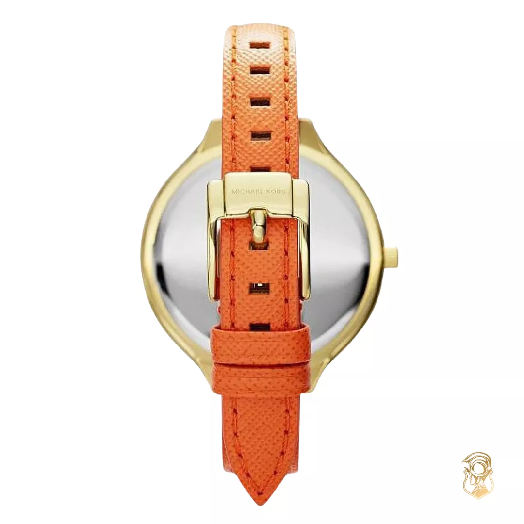 Michael Kors Runway Slim Orange Watch 42mm