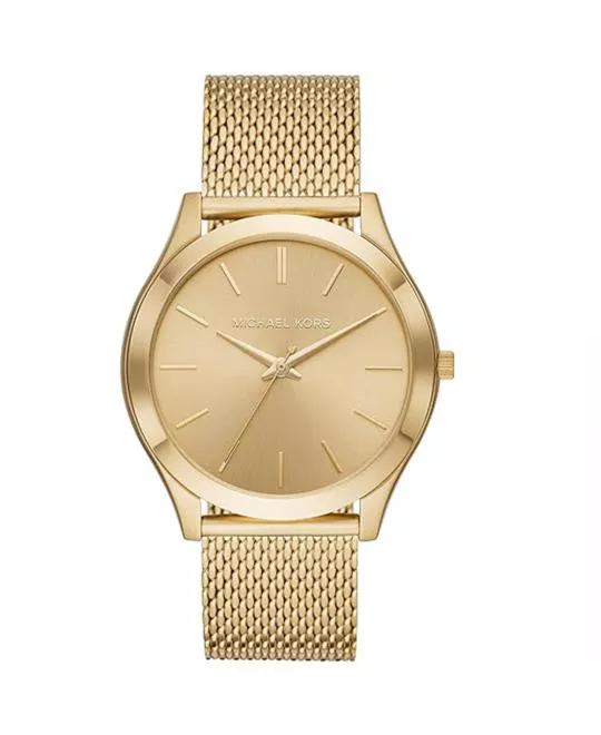 Michael Kors Runway Slim Yellow gold Oversized Watch 44mm