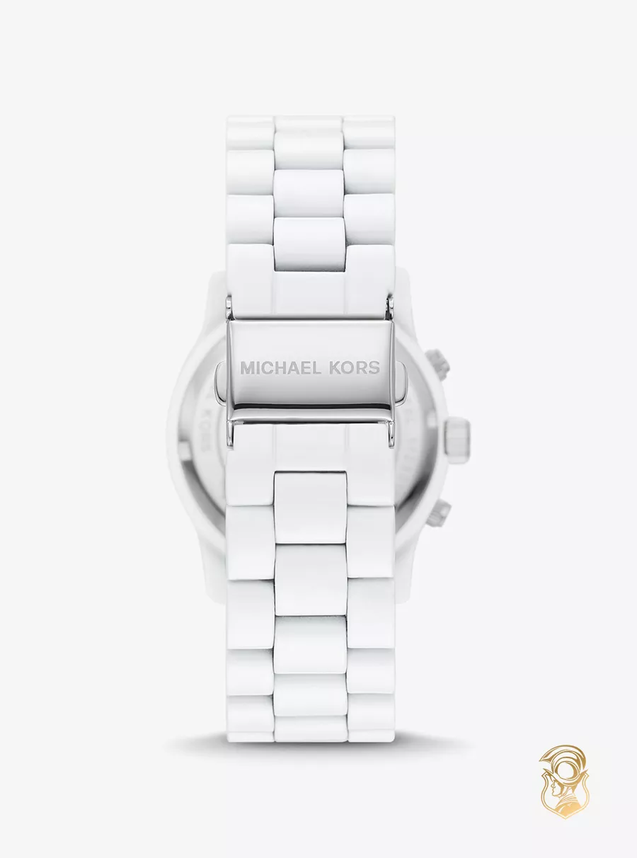 Michael Kors Runway White-Tone Watch 38mm