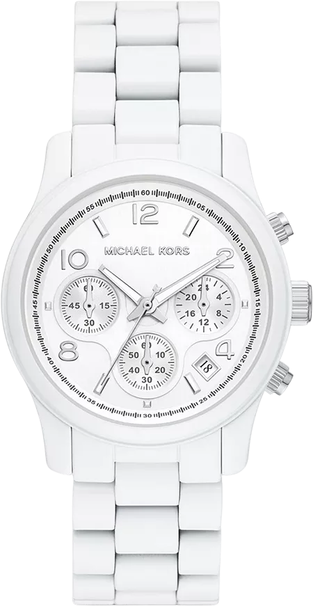 MSP: 102639 Michael Kors Runway White-Tone Watch 38mm 8,050,000