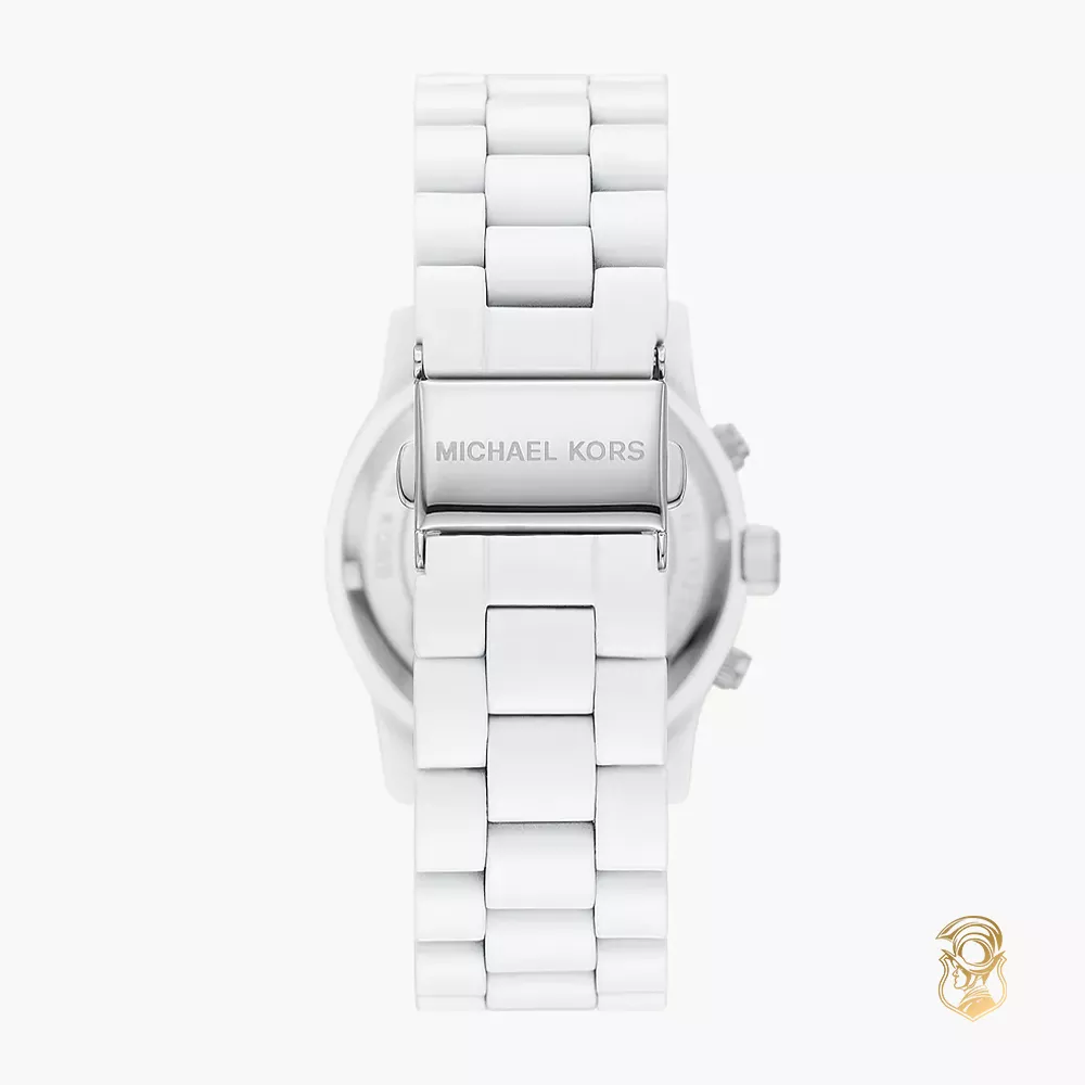 Michael Kors Runway White Tone Watch 38mm