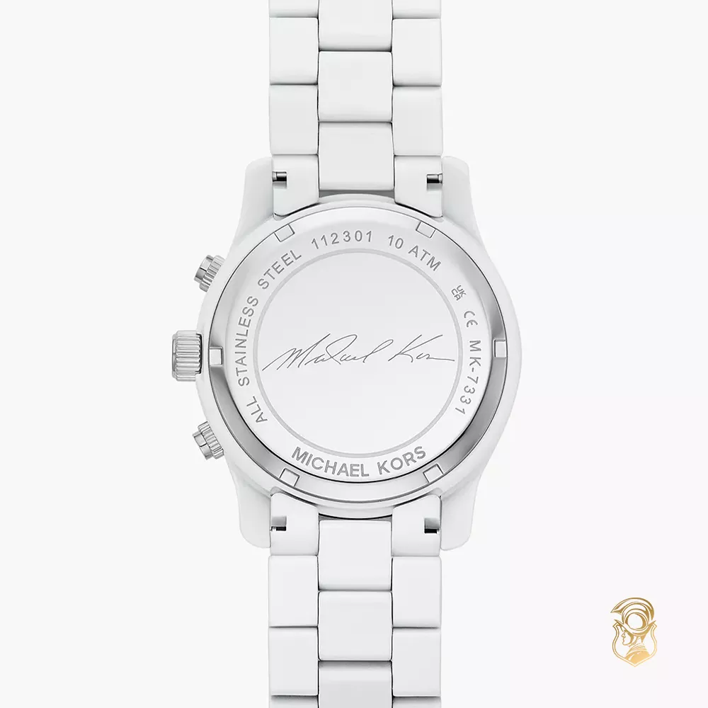 Michael Kors Runway White Tone Watch 38mm